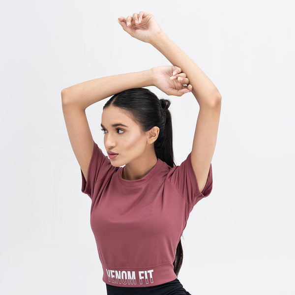 Blush Pink Classic Crop Top